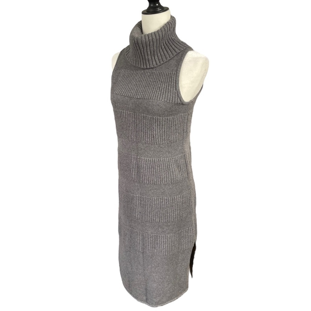 Anthropologie Moth Sweater Midi Wool Blend Ribbed Knit Turtleneck Dress - Picture 1 of 10